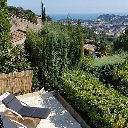 Rez De Jardin Dans Vue 아파트 카발레르쉬르메르